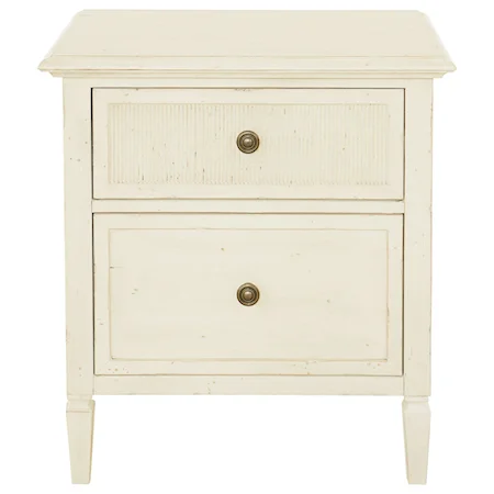 Coastal Nightstand with Outlet and USB Ports